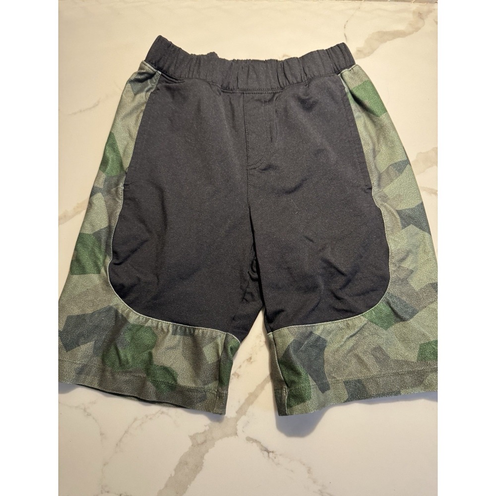 Hanna Andersson Athletic Knit Shorts Boys Sz 10 Camo Army Pull On Play date Gym
